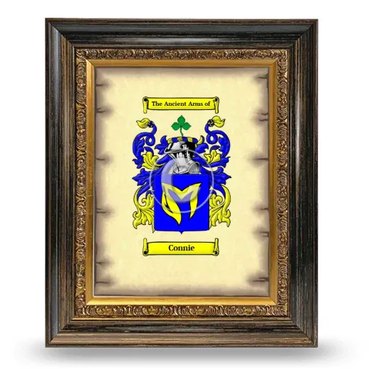 Connie Coat of Arms Framed - Heirloom