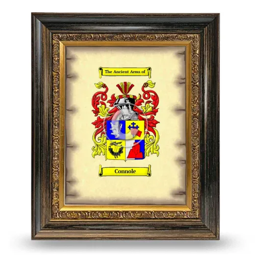 Connole Coat of Arms Framed - Heirloom
