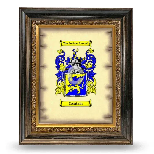 Courtain Coat of Arms Framed - Heirloom