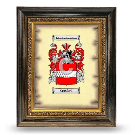 Croxford Coat of Arms Framed - Heirloom
