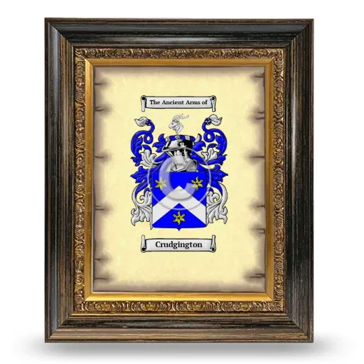 Crudgington Coat of Arms Framed - Heirloom
