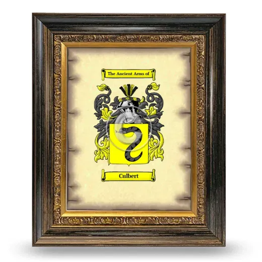 Culbert Coat of Arms Framed - Heirloom