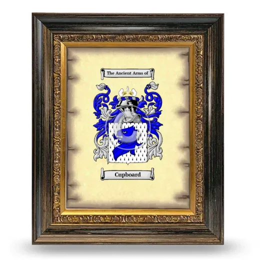 Cupboard Coat of Arms Framed - Heirloom