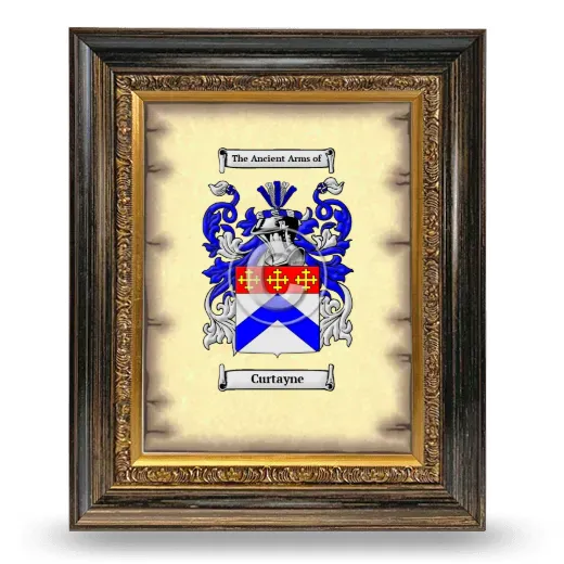 Curtayne Coat of Arms Framed - Heirloom