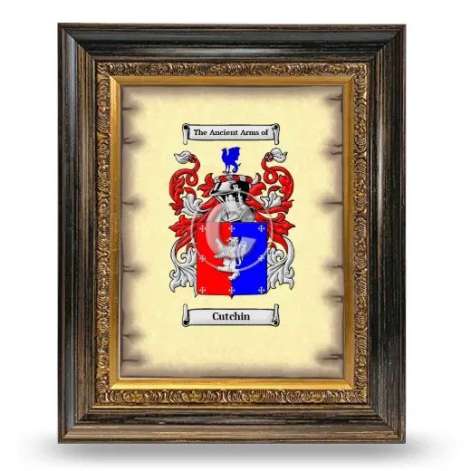 Cutchin Coat of Arms Framed - Heirloom