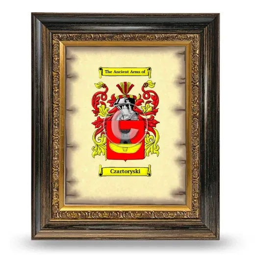 Czartoryski Coat of Arms Framed - Heirloom