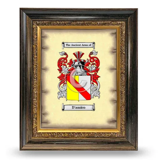 D'amico Coat of Arms Framed - Heirloom
