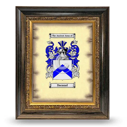 Dacanal Coat of Arms Framed - Heirloom