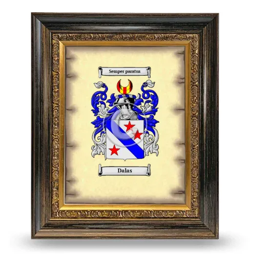 Dalas Coat of Arms Framed - Heirloom