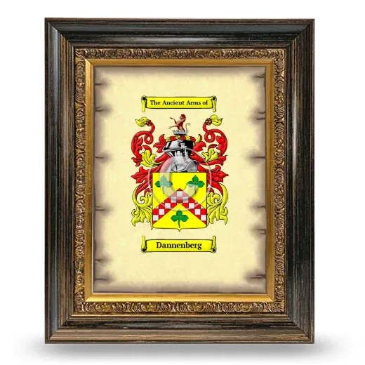 Dannenberg Coat of Arms Framed - Heirloom