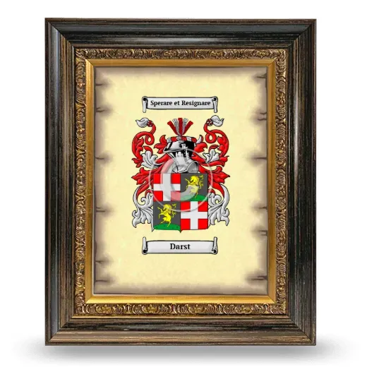 Darst Coat of Arms Framed - Heirloom