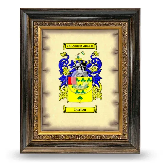 Darton Coat of Arms Framed - Heirloom