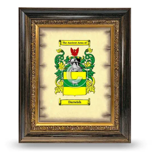 Darwish Coat of Arms Framed - Heirloom