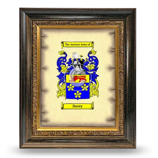 Davey Coat of Arms Framed - Heirloom