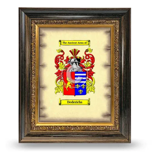 Dederichs Coat of Arms Framed - Heirloom