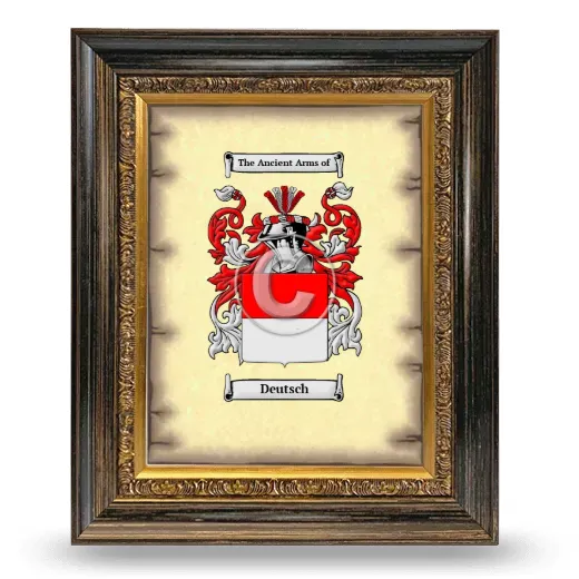 Deutsch Coat of Arms Framed - Heirloom