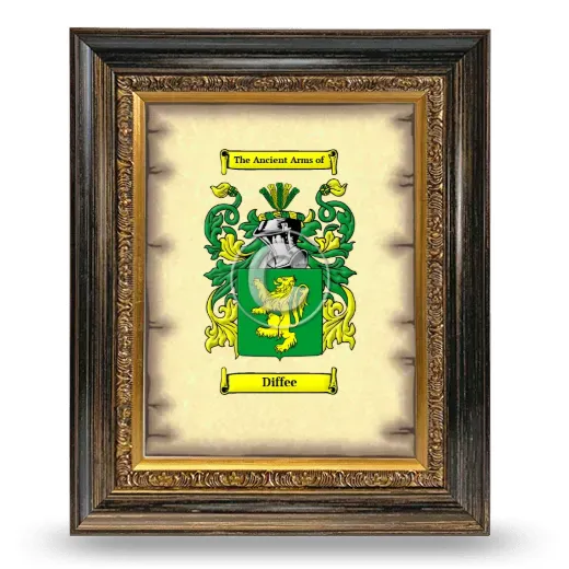 Diffee Coat of Arms Framed - Heirloom
