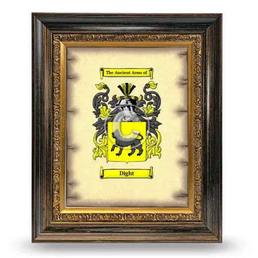 Dight Coat of Arms Framed - Heirloom