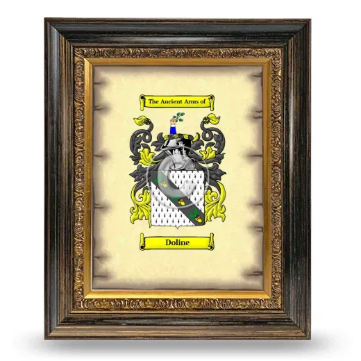 Doline Coat of Arms Framed - Heirloom