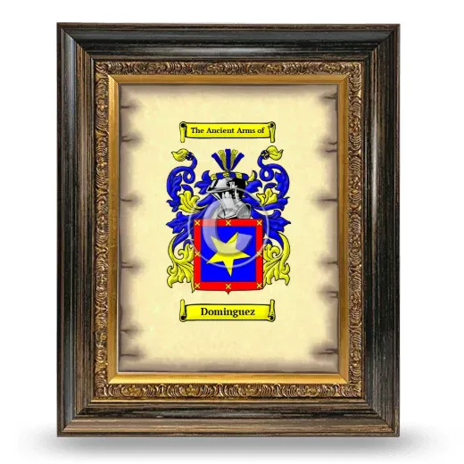 Dominguez Coat of Arms Framed - Heirloom