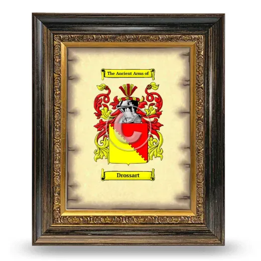 Drossart Coat of Arms Framed - Heirloom