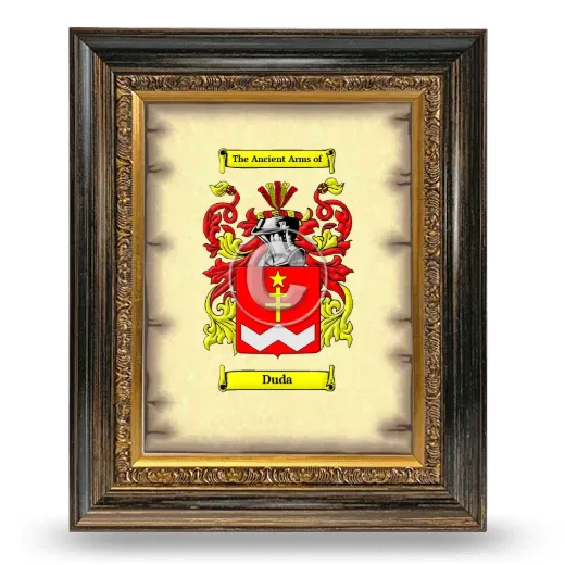 Duda Coat of Arms Framed - Heirloom