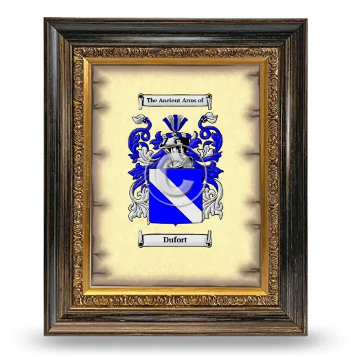 Dufort Coat of Arms Framed - Heirloom