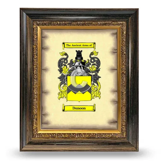 Dunoon Coat of Arms Framed - Heirloom
