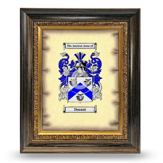 Durant Coat of Arms Framed - Heirloom