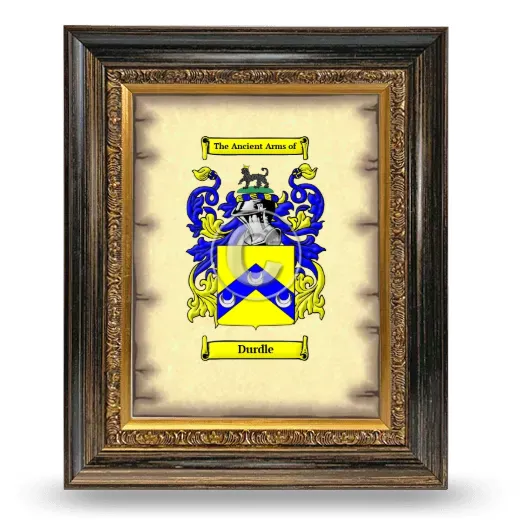 Durdle Coat of Arms Framed - Heirloom