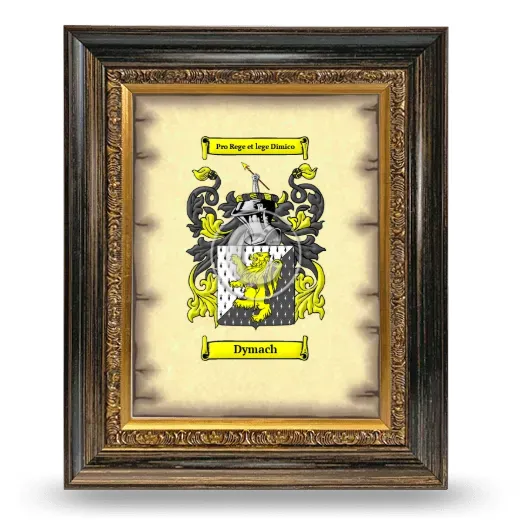 Dymach Coat of Arms Framed - Heirloom