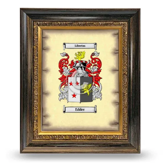 Edder Coat of Arms Framed - Heirloom