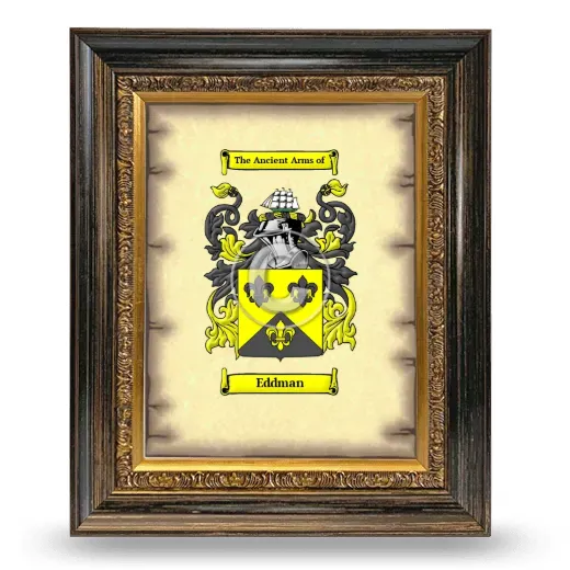 Eddman Coat of Arms Framed - Heirloom