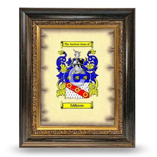 Eddyson Coat of Arms Framed - Heirloom