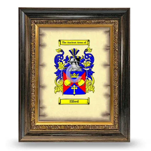 Elfred Coat of Arms Framed - Heirloom