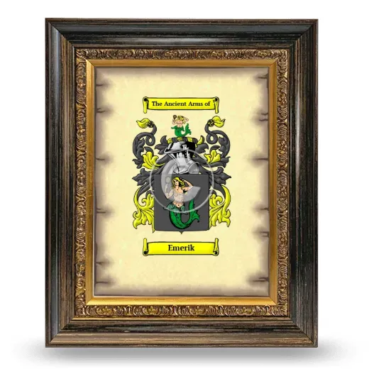Emerik Coat of Arms Framed - Heirloom