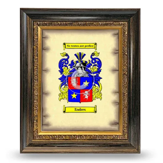 Endres Coat of Arms Framed - Heirloom