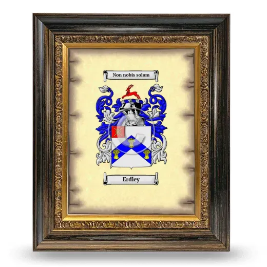 Erdley Coat of Arms Framed - Heirloom