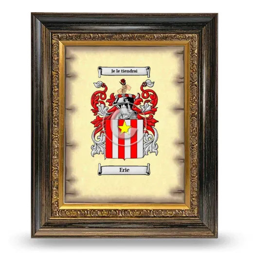 Erie Coat of Arms Framed - Heirloom