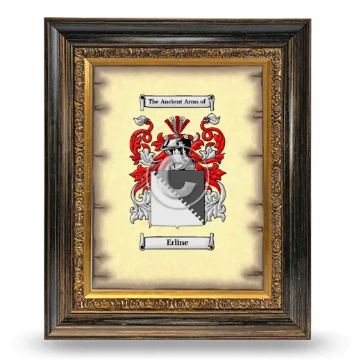 Erline Coat of Arms Framed - Heirloom
