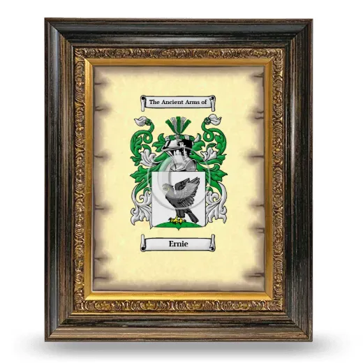 Ernie Coat of Arms Framed - Heirloom