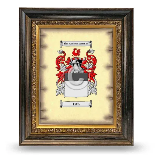 Erth Coat of Arms Framed - Heirloom