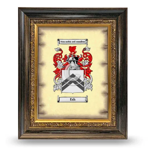 Esh Coat of Arms Framed - Heirloom