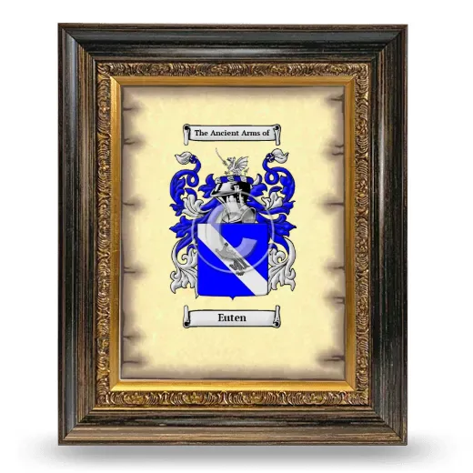 Euten Coat of Arms Framed - Heirloom