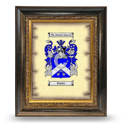 Evarts Coat of Arms Framed - Heirloom