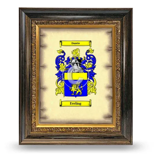 Eveling Coat of Arms Framed - Heirloom