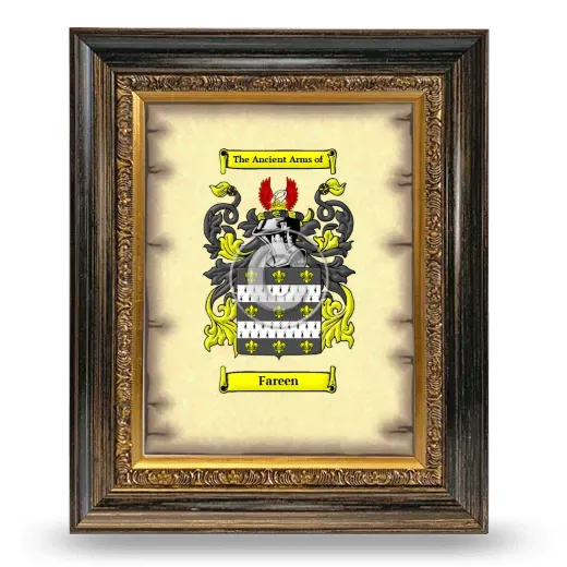 Fareen Coat of Arms Framed - Heirloom