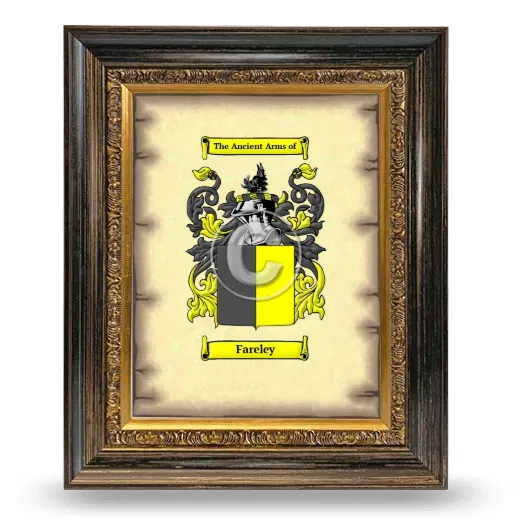 Fareley Coat of Arms Framed - Heirloom
