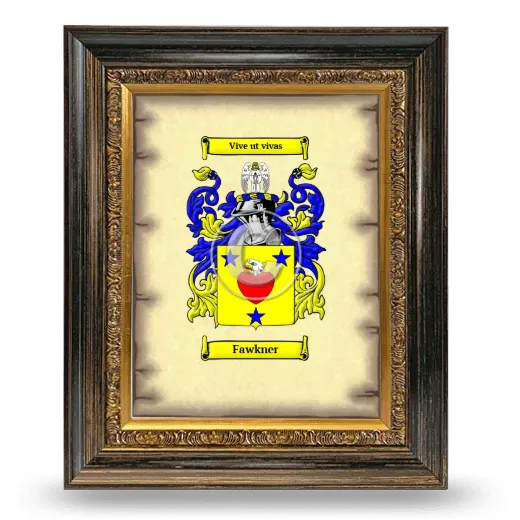 Fawkner Coat of Arms Framed - Heirloom