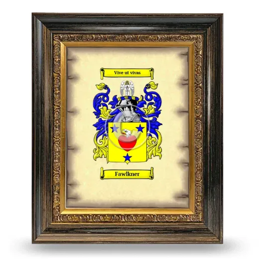 Fawlkner Coat of Arms Framed - Heirloom